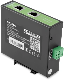 Инжектор PoE Digma DNP90W48GDXM 10/100/1000BASE-T 90Вт 37-57В(DC) - купить недорого с доставкой в интернет-магазине