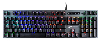 Клавиатура A4Tech B765 механическая серый USB for gamer LED (B765 GREY/NEON (GREEN SWITCH)) кабель 1.8м - купить недорого с доставкой в интернет-магазине