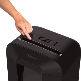 Шредер Fellowes PowerShred LX85 черный (секр.P-4) фрагменты 12лист. 19лтр. скрепки скобы пл.карты - купить недорого с доставкой в интернет-магазине