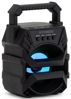Колонка порт. Hyundai H-PS1000 черный 9W 1.0 BT/USB 10м 500mAh - купить недорого с доставкой в интернет-магазине
