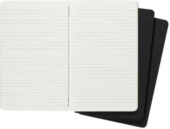 Блокнот Moleskine CAHIER JOURNAL QP316 Large 130х210мм обложка картон 80стр. линейка черный (3шт) - купить недорого с доставкой в интернет-магазине