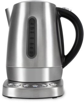 Чайник электрический Hyundai HYK-S7770 1.7л. 2200Вт серебристый/черный корпус: металл - купить недорого с доставкой в интернет-магазине