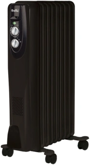 Радиатор масляный Ballu Classic Black BOH/CL-09BRN 2000Вт черный/серый - купить недорого с доставкой в интернет-магазине