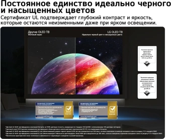 Телевизор OLED LG 77" OLED77C6RLA.ARU черный/серебристый 4K Ultra HD 120Hz DVB-T DVB-T2 DVB-C DVB-S2 USB WiFi Smart TV (RUS) - купить недорого с доставкой в интернет-магазине