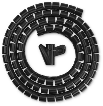 Кабельный органайзер Buro BHP CG252B Spiral Hose 25x2000mm Black - купить недорого с доставкой в интернет-магазине