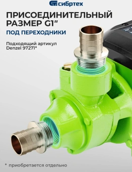 Насос садовый Сибртех СПН370-Ч 370Вт 1700л/час вихревой (97241) - купить недорого с доставкой в интернет-магазине