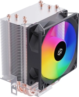 Устройство охлаждения(кулер) Оклик OG-CPC130FRGB-1 RGB Soc-AM4/1151/1200 черный 3-pin 18-23dB Al+Cu 130W 453gr Ret - купить недорого с доставкой в интернет-магазине