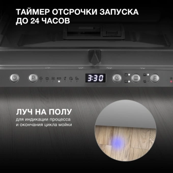 Посудомоечная машина встраив. Hyundai HBD 474 2100Вт узкая серебристый - купить недорого с доставкой в интернет-магазине