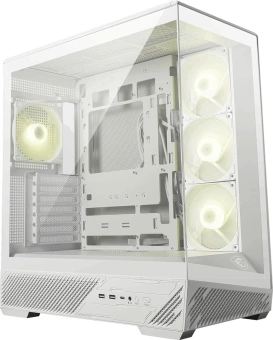Корпус MSI MAG Pano 130R PZ белый без БП ATX 6x120mm 2x140mm 2xUSB3.0 audio AirDuct bott PSU - купить недорого с доставкой в интернет-магазине