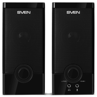 Колонки Sven SPS-603 2.0 черный 6Вт - купить недорого с доставкой в интернет-магазине