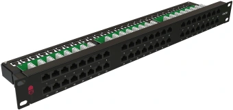 Патч-панель Sysmatrix PP 1901U.S485EU.M 19" 1U 48xRJ45 кат.5E - купить недорого с доставкой в интернет-магазине