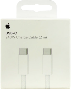 Кабель Apple A2794 MU2G3ZM/A USB Type-C (m)-USB Type-C (m) 2м белый коробка - купить недорого с доставкой в интернет-магазине