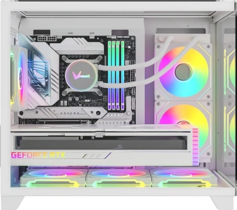 Корпус Formula Crystal Z9ML Floe белый без БП mATX 4x120mm 2xUSB3.0 1xUSB3.1 audio bott PSU - купить недорого с доставкой в интернет-магазине