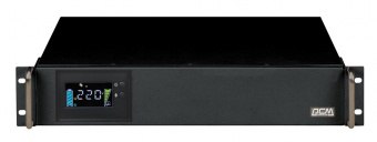 Источник бесперебойного питания Powercom King Pro RM KIN-3000AP LCD 2400Вт 3000ВА черный - купить недорого с доставкой в интернет-магазине