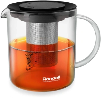 Чайник завароч. Rondell Klar RDS-1233 1л прозрачный/черный - купить недорого с доставкой в интернет-магазине