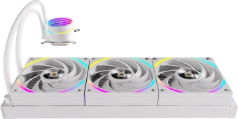Система водяного охлаждения Formula Oasis L360 ARGB Soc-AM5/AM4/1200/2066/1700/1851 белый 4-pin Al+Cu 360W Ret (OASIS L360 ARGB WH) - купить недорого с доставкой в интернет-магазине