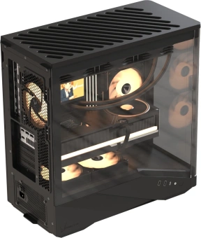 Корпус Formula Crystal U9 черный без БП ATX 5x120mm 3x140mm 2xUSB3.0 1xUSB3.1 audio bott PSU - купить недорого с доставкой в интернет-магазине