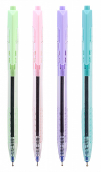 Ручка шариков. автоматическая Deli Arrow EQ03236-1 прозрачный/ассорти d=0.7мм син. черн. (1шт) ассорти - купить недорого с доставкой в интернет-магазине