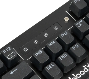 Клавиатура A4Tech B975 механическая черный USB Multimedia for gamer LED (подставка для запястий) кабель 1.8м - купить недорого с доставкой в интернет-магазине