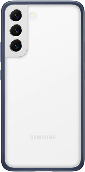 Чехол (клип-кейс) Samsung для Samsung Galaxy S22+ Frame Cover темно-синий/прозрачный (EF-MS906CNEGRU) - купить недорого с доставкой в интернет-магазине
