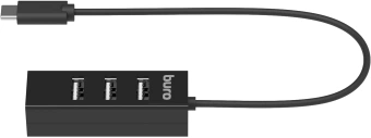 Разветвитель USB-C Buro BPH-C-1906 4порт. черный (BU-USBC-HUB-4U20) - купить недорого с доставкой в интернет-магазине