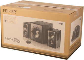 Колонки Edifier S360DB 2.1 коричневый 155Вт BT - купить недорого с доставкой в интернет-магазине