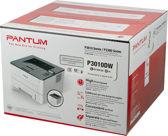 Принтер лазерный Pantum P3010DW A4 Duplex WiFi белый - купить недорого с доставкой в интернет-магазине