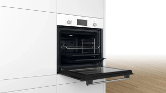 Духовой шкаф Электрический Bosch HBF512BW1T белый - купить недорого с доставкой в интернет-магазине