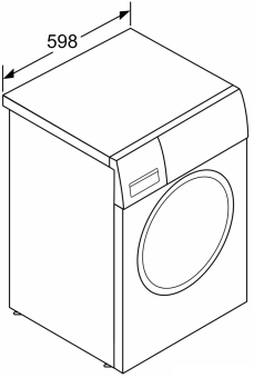 Стиральная машина Bosch Serie 2 WGE03200BY пан.англ. класс: A загр.фронтальная макс.:8кг белый инвертор - купить недорого с доставкой в интернет-магазине