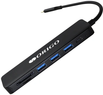 Разветвитель USB-C Origo OU3340PD 3порт. черный (OU3340PD/B1) - купить недорого с доставкой в интернет-магазине