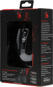 Мышь A4Tech Bloody J95s черный оптическая 8000dpi USB 9but (J95S STONE BLACK ACTIVATED) - купить недорого с доставкой в интернет-магазине