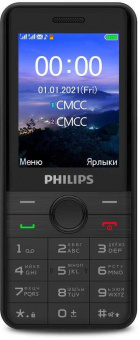 Мобильный телефон Philips E172 Xenium черный моноблок 2Sim 2.4" 240x320 0.3Mpix GSM900/1800 GSM1900 MP3 FM microSD max16Gb - купить недорого с доставкой в интернет-магазине