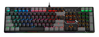 Клавиатура A4Tech B808N механическая черный/серый USB for gamer LED (B808N (RAVEN)) кабель 1.8м - купить недорого с доставкой в интернет-магазине