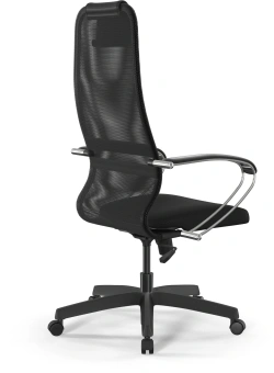 Кресло Метта SU-B-8 черный сиденье черный сетка с подголов. крестов. металл хром - купить недорого с доставкой в интернет-магазине