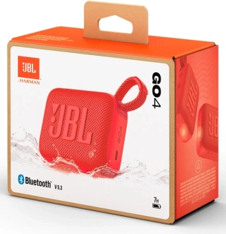 Колонка порт. JBL GO 4 красный 4.2W 1.0 BT 850mAh (JBLGO4RED) - купить недорого с доставкой в интернет-магазине