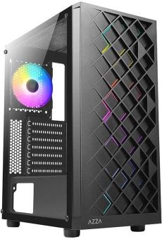 Корпус Azza Spectra черный без БП ATX 7x120mm 2x140mm 2xUSB2.0 1xUSB3.0 audio bott PSU - купить недорого с доставкой в интернет-магазине
