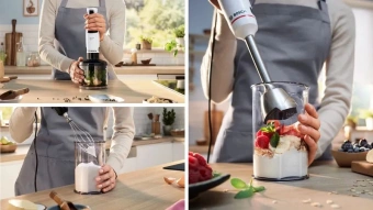 Блендер погружной Bosch MSM4W421 800Вт белый - купить недорого с доставкой в интернет-магазине