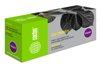 Картридж лазерный Cactus CS-TN325Y TN-325Y желтый (3500стр.) для Brother DCP-9055/9270/HL-4140/4150/4570 - купить недорого с доставкой в интернет-магазине