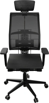 Кресло руководителя эргономичное Метта Yoga Spine Black Edition черный сиденье черный сетка с подголов. крестов.5-луч. металл хром - купить недорого с доставкой в интернет-магазине