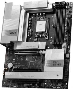 Материнская плата MSI PRO Z890-A WIFI  Soc-1851 Intel Z890 4xDDR5 ATX AC`97 8ch(7.1) 5Gigabit RAID+HDMI - купить недорого с доставкой в интернет-магазине