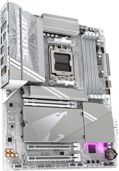 Материнская плата Gigabyte X870 A ELITE WF7 ICE SocketAM5 AMD X870 4xDDR5 ATX AC`97 8ch(7.1) 2.5Gg RAID+HDMI - купить недорого с доставкой в интернет-магазине