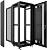 Шкаф коммутационный Cabeus (ND-05C-42U60/80-BK) напольный 42U 600x800мм пер.дв.перфор. задн.дв.перфор. 800кг черный 700мм 97.3кг 220град. 2055мм IP20 сталь