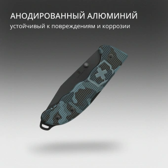 Нож перочинный Victorinox Evoke BSH Alox Navy (0.9425.DS222) 136мм 4функц. синий камуфляж подар.коробка - купить недорого с доставкой в интернет-магазине