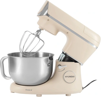 Кухонная машина Hyundai HYM-S9681 планетар.вращ. 1500Вт бежевый - купить недорого с доставкой в интернет-магазине