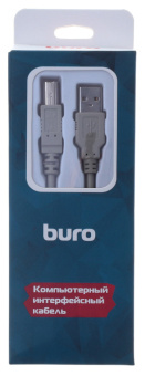 Кабель Buro USB A(m) USB B(m) 1.8м (BHP RET USB_BM18) серый (блистер) - купить недорого с доставкой в интернет-магазине