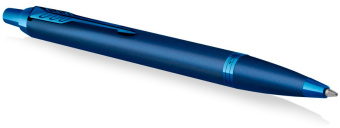 Ручка шариков. Parker IM Monochrome K328 (CW2172966) Blue PVD M син. черн. подар.кор. - купить недорого с доставкой в интернет-магазине