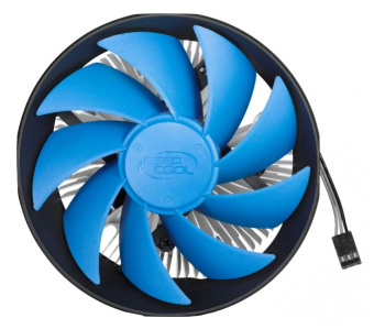 Устройство охлаждения(кулер) Deepcool Archer Bigpro Soc-AM5/AM4/1151/1200 черный/синий 4-pin 24-30dB Al+Cu 125W 380gr Ret (DP-MCAC-ABGP) - купить недорого с доставкой в интернет-магазине