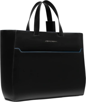 Деловая сумка женская Piquadro Blue Square BD6680B2/N с отделением для ноутбука 15.6" черная натур.кожа - купить недорого с доставкой в интернет-магазине