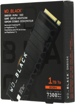 Накопитель SSD WD PCIe 4.0 x4 1TB WDS100T2XHE Black SN850X M.2 2280 - купить недорого с доставкой в интернет-магазине