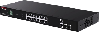 Коммутатор IP-Com G1120P-16-150W (L2) 20x1Гбит/с 2xКомбо(1000BASE-T/SFP) 2SFP 16PoE 135W неуправляемый - купить недорого с доставкой в интернет-магазине